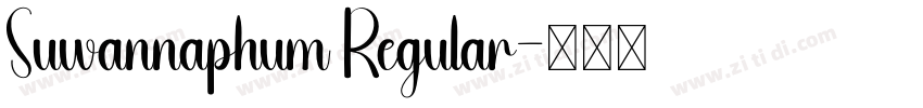 Suwannaphum Regular字体转换